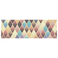 Abstract Colorful Diamond Background Tile Banner And Sign 9  X 3  by Amaryn4rt