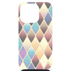 Abstract Colorful Diamond Background Tile Iphone 14 Pro Black Uv Print Case by Amaryn4rt