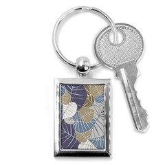 Ackground Leaves Desktop Key Chain (rectangle) by Amaryn4rt