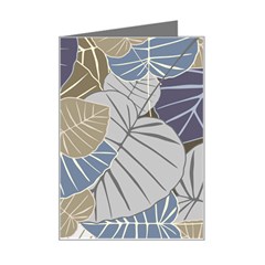 Ackground Leaves Desktop Mini Greeting Card by Amaryn4rt