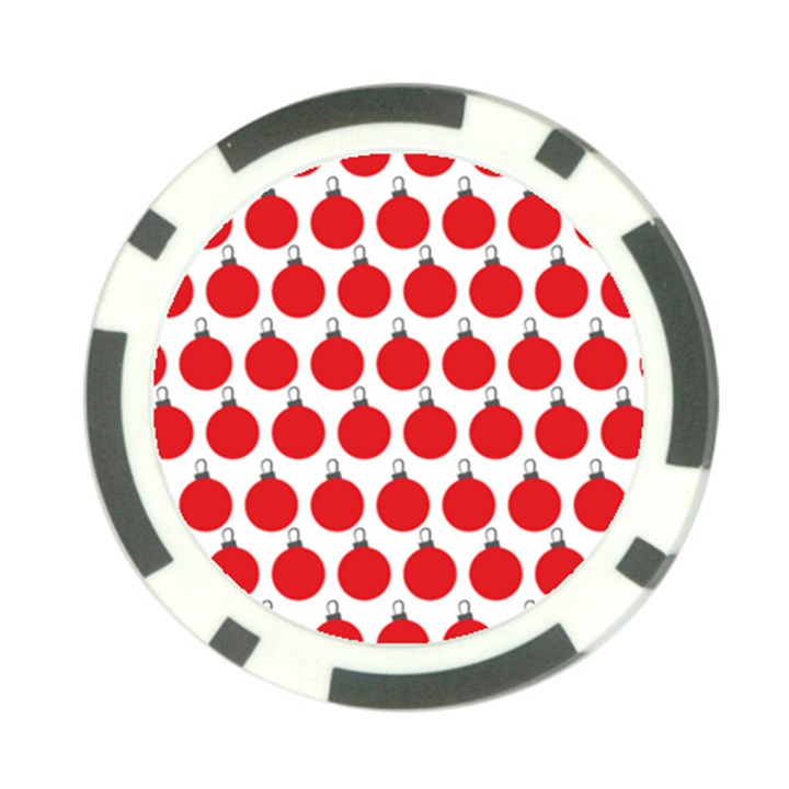 Christmas Baubles Bauble Holidays Poker Chip Card Guard (10 pack)