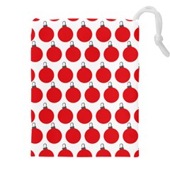 Christmas Baubles Bauble Holidays Drawstring Pouch (5xl) by Amaryn4rt