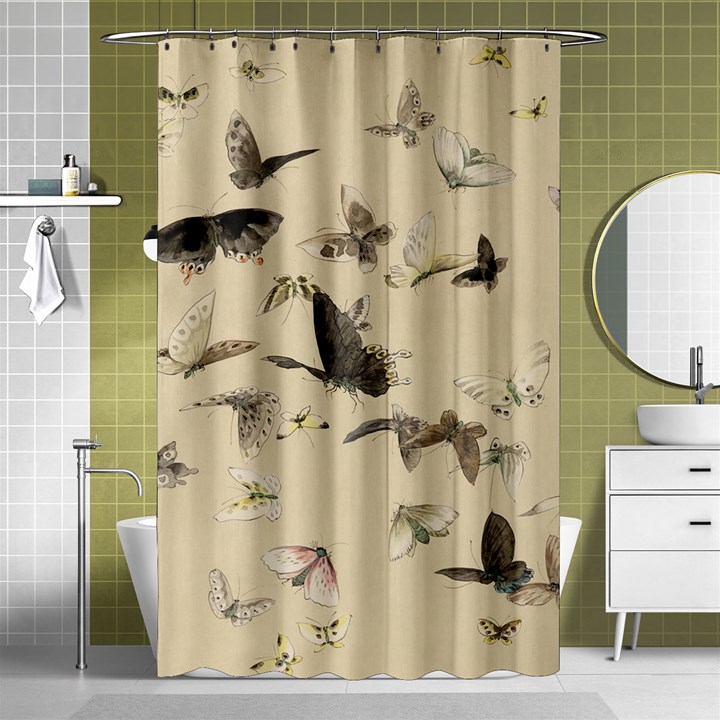 Vintage Old Fashioned Antique Shower Curtain 48  x 72  (Small) 