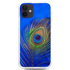 Blue Peacock Feather iPhone 12/12 Pro TPU UV Print Case