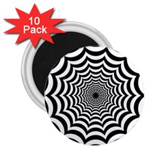 Spider Web Hypnotic 2 25  Magnets (10 Pack)  by Amaryn4rt