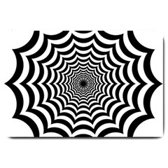 Spider Web Hypnotic Large Doormat by Amaryn4rt