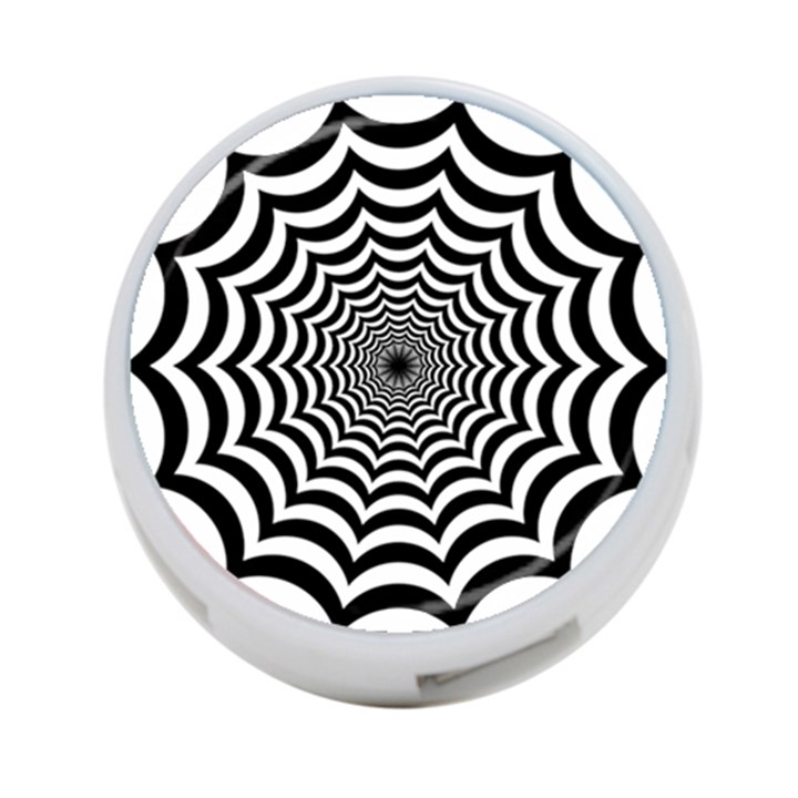 Spider Web Hypnotic 4-Port USB Hub (Two Sides)