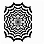 Spider Web Hypnotic Small Garden Flag (Two Sides) Front