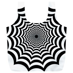 Spider Web Hypnotic Full Print Recycle Bag (xl) by Amaryn4rt