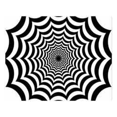 Spider Web Hypnotic Two Sides Premium Plush Fleece Blanket (large) by Amaryn4rt