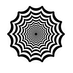 Spider Web Hypnotic Mini Round Pill Box by Amaryn4rt