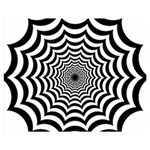 Spider Web Hypnotic Premium Plush Fleece Blanket (Medium) 60 x50  Blanket Front