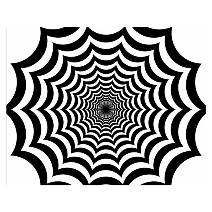 Spider Web Hypnotic Premium Plush Fleece Blanket (Medium)