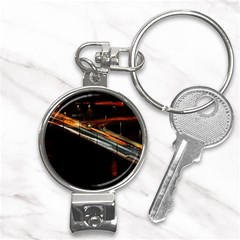 Highway Night Lighthouse Car Fast Nail Clippers Key Chain by Amaryn4rt