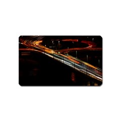 Highway Night Lighthouse Car Fast Magnet (name Card) by Amaryn4rt