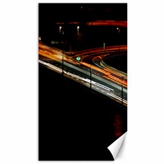 Highway Night Lighthouse Car Fast Canvas 40  X 72  by Amaryn4rt