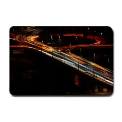 Highway Night Lighthouse Car Fast Small Doormat by Amaryn4rt