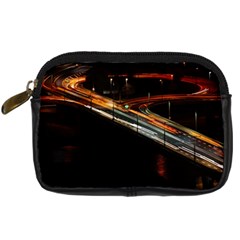 Highway Night Lighthouse Car Fast Digital Camera Leather Case by Amaryn4rt