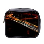 Highway Night Lighthouse Car Fast Mini Toiletries Bag (Two Sides) Front