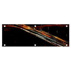 Highway Night Lighthouse Car Fast Banner And Sign 6  X 2  by Amaryn4rt