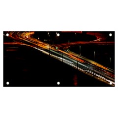 Highway Night Lighthouse Car Fast Banner And Sign 6  X 3  by Amaryn4rt