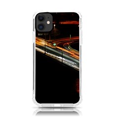 Highway Night Lighthouse Car Fast Iphone 11 Tpu Uv Print Case by Amaryn4rt