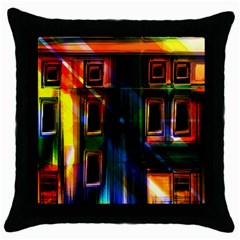 Architecture City Homes Window Throw Pillow Case (black) by Amaryn4rt