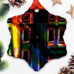 Architecture City Homes Window Snowflake Ornament (two Sides)