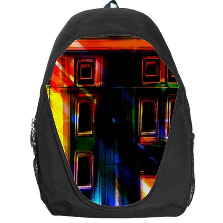 Architecture City Homes Window Backpack Bag