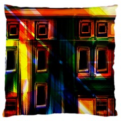 Architecture City Homes Window Standard Premium Plush Fleece Cushion Case (one Side) by Amaryn4rt