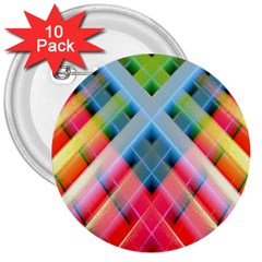 Graphics Colorful Colors Wallpaper Graphic Design 3  Buttons (10 Pack)  by Amaryn4rt