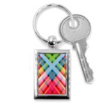 Graphics Colorful Colors Wallpaper Graphic Design Key Chain (Rectangle) Front