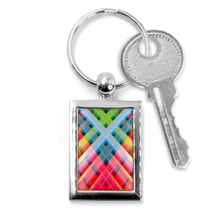 Graphics Colorful Colors Wallpaper Graphic Design Key Chain (Rectangle)