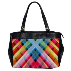 Graphics Colorful Colors Wallpaper Graphic Design Oversize Office Handbag by Amaryn4rt