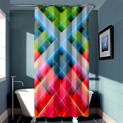 Graphics Colorful Colors Wallpaper Graphic Design Shower Curtain 36  X 72  (stall)  by Amaryn4rt