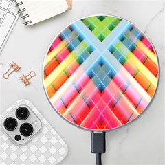 Graphics Colorful Colors Wallpaper Graphic Design Wireless Fast Charger(white) by Amaryn4rt