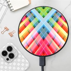 Graphics Colorful Colors Wallpaper Graphic Design Wireless Fast Charger(black) by Amaryn4rt