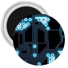 A Completely Seamless Background Design Circuitry 3  Magnets by Amaryn4rt