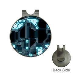 A Completely Seamless Background Design Circuitry Hat Clips With Golf Markers by Amaryn4rt