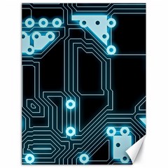 A Completely Seamless Background Design Circuitry Canvas 18  X 24  by Amaryn4rt