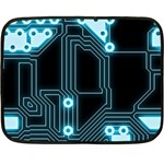 A Completely Seamless Background Design Circuitry Fleece Blanket (Mini) 35 x27  Blanket