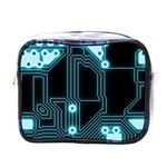 A Completely Seamless Background Design Circuitry Mini Toiletries Bag (One Side) Front