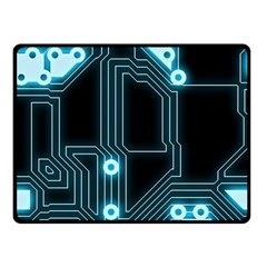 A Completely Seamless Background Design Circuitry Fleece Blanket (small) by Amaryn4rt