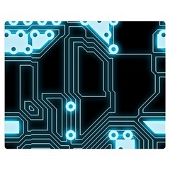 A Completely Seamless Background Design Circuitry Two Sides Premium Plush Fleece Blanket (medium) by Amaryn4rt