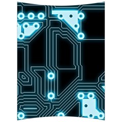 A Completely Seamless Background Design Circuitry Back Support Cushion by Amaryn4rt