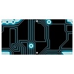 A Completely Seamless Background Design Circuitry Banner and Sign 4  x 2  Front