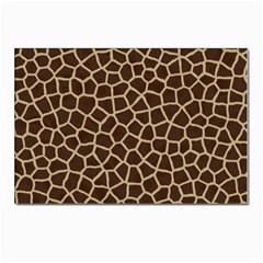 Giraffe Animal Print Skin Fur Postcards 5  x 7  (Pkg of 10)