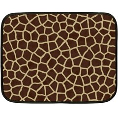 Giraffe Animal Print Skin Fur Two Sides Fleece Blanket (Mini)