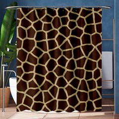 Giraffe Animal Print Skin Fur Shower Curtain 60  X 72  (medium)  by Amaryn4rt