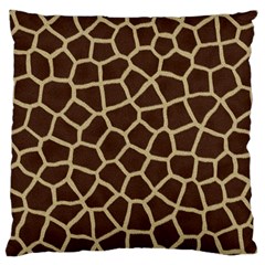 Giraffe Animal Print Skin Fur Large Cushion Case (two Sides) by Amaryn4rt